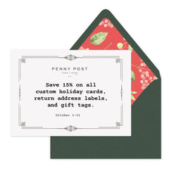 Custom Holiday Card Sale