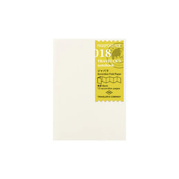 018 Accordion Fold Paper (Passport Size), Traveler's Company