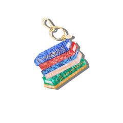 Book Stack Bag Charm