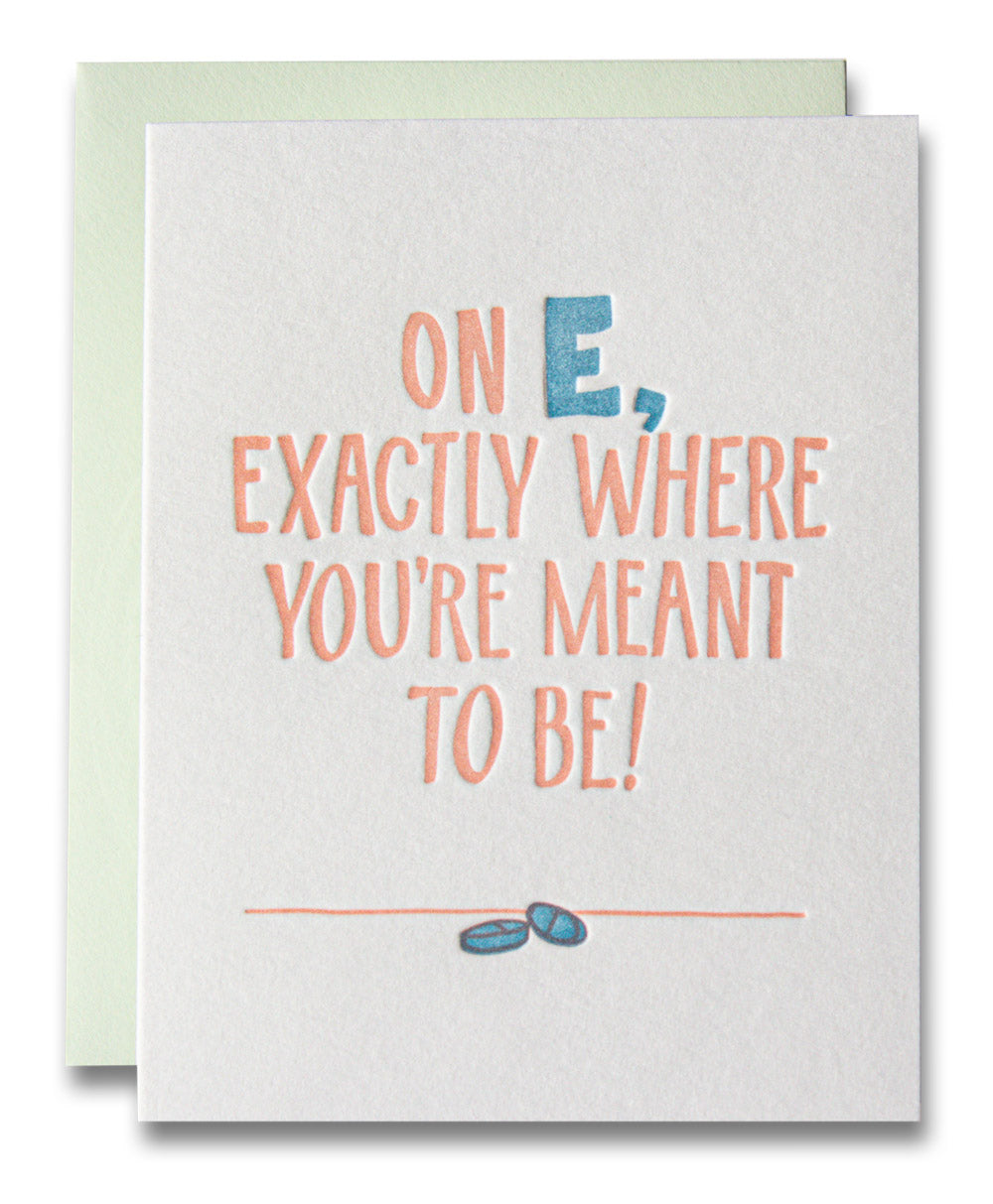 On E HRT, Ladyfingers Letterpress