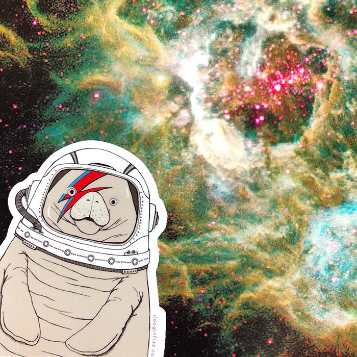 Space Manatee Sticker