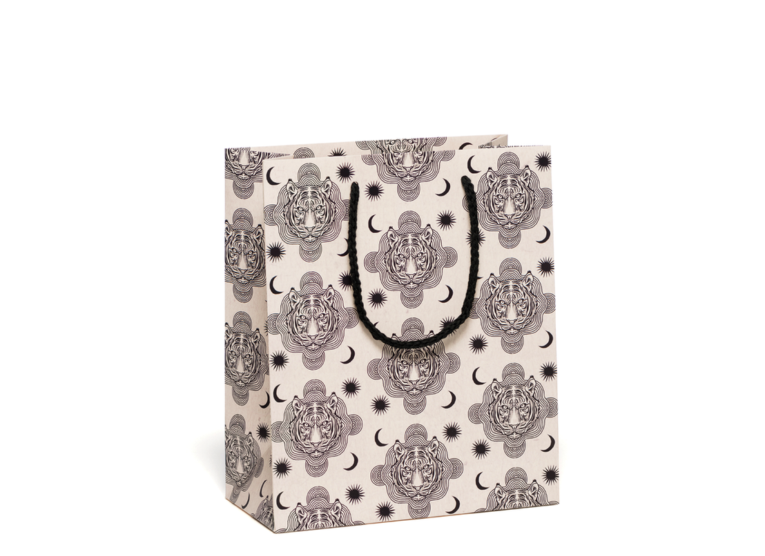Tiger Heads Small Gift Bag