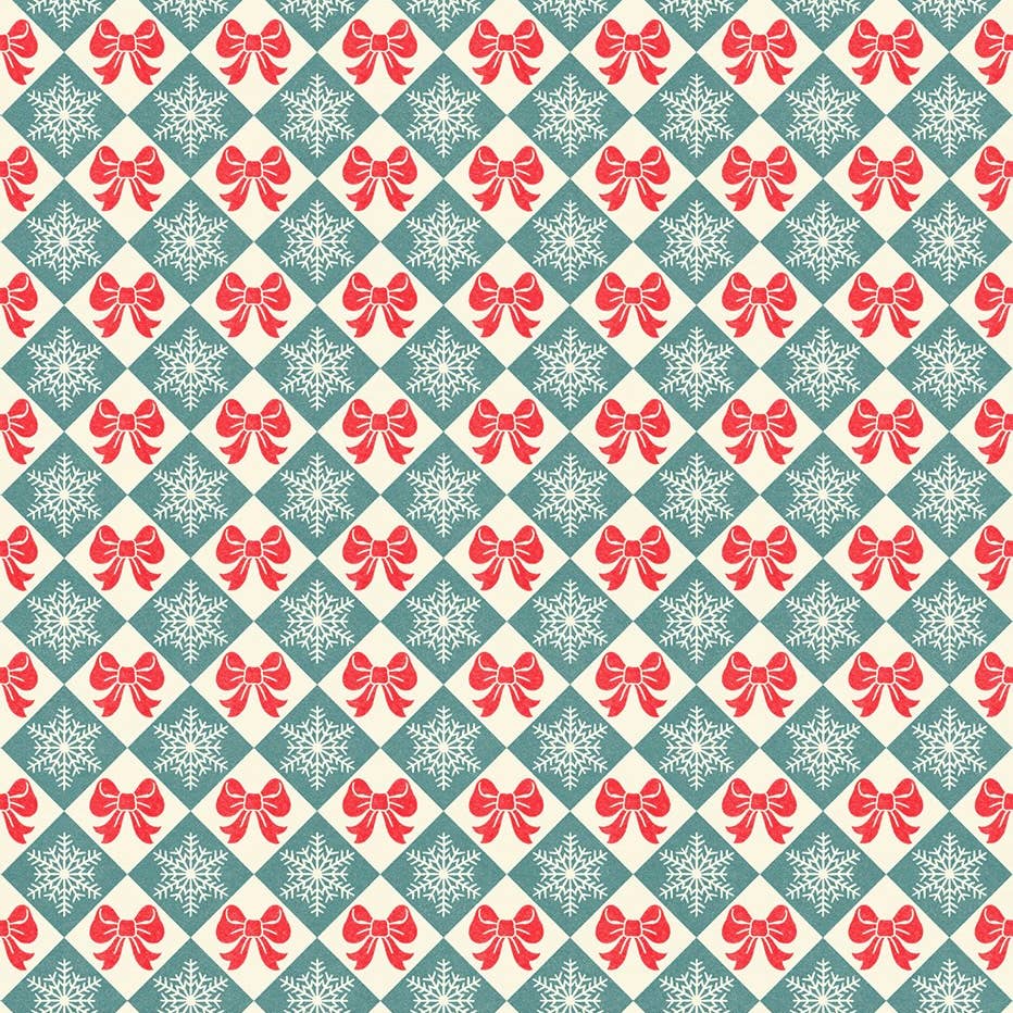 Snowflakes Wrap Holiday Gift Wrap