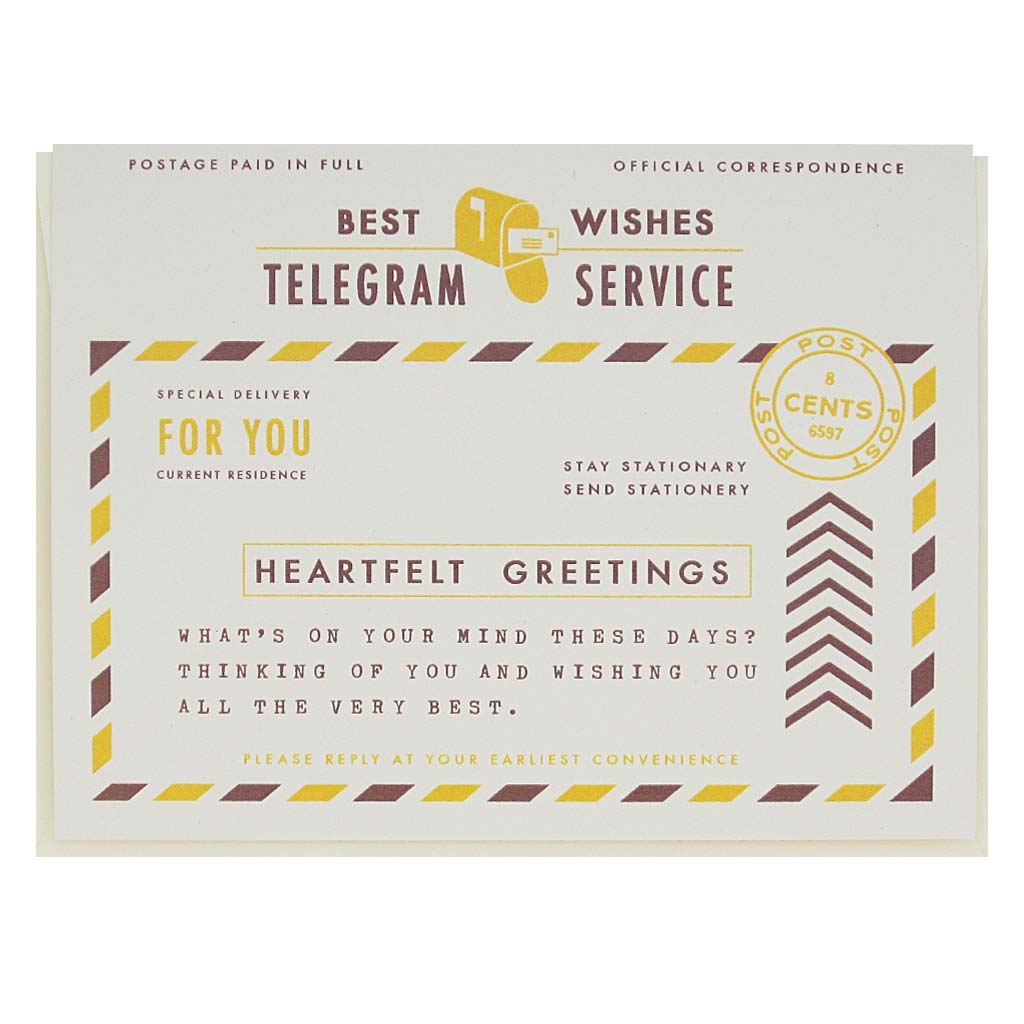 Heartfelt Telegram, Regional Assembly of Text