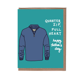 Quarter Zip Father's Day, La Familia Green