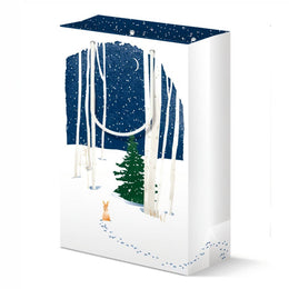 Winter Night Holiday Gift Bag