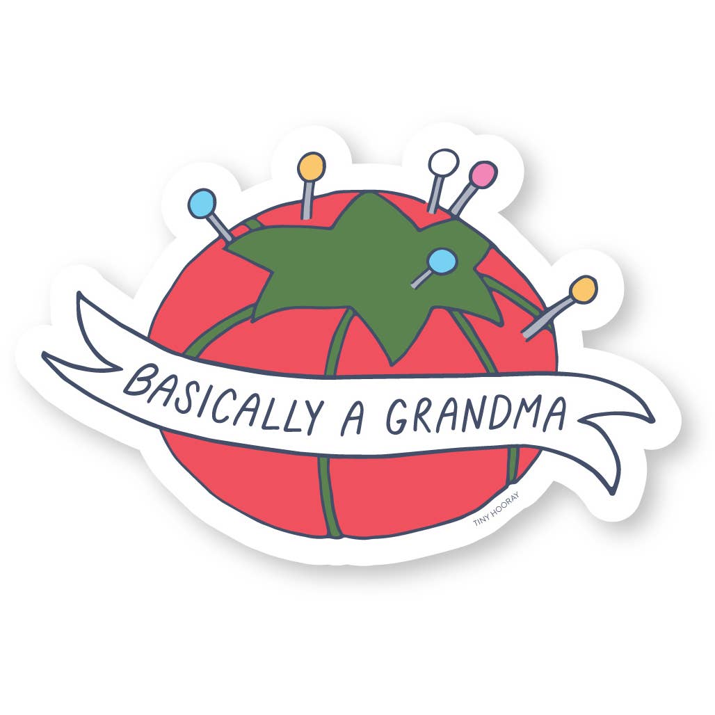 Basically a Grandma Sticker