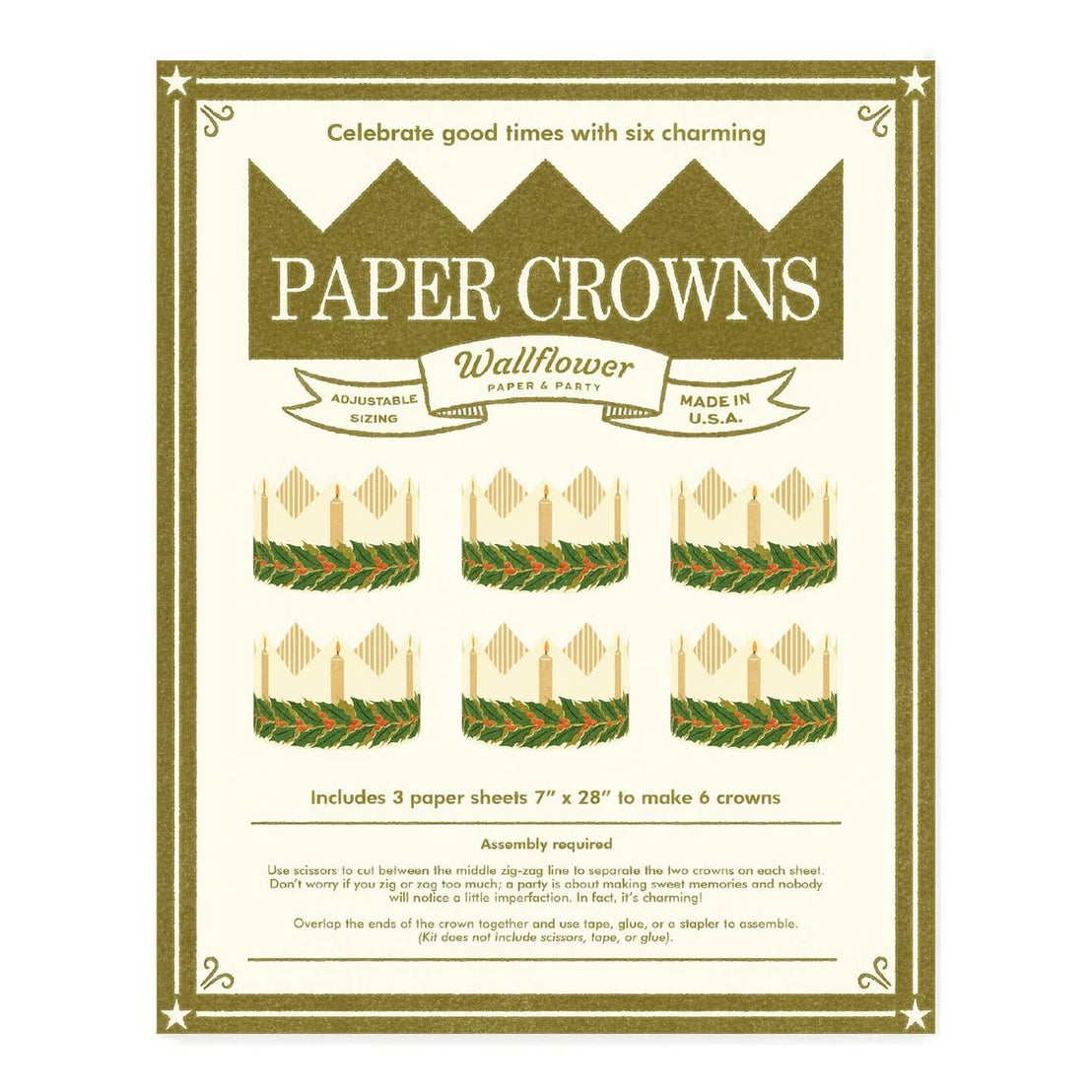 St Lucia Paper Crowns