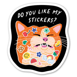 Stickers on Cat Sticker