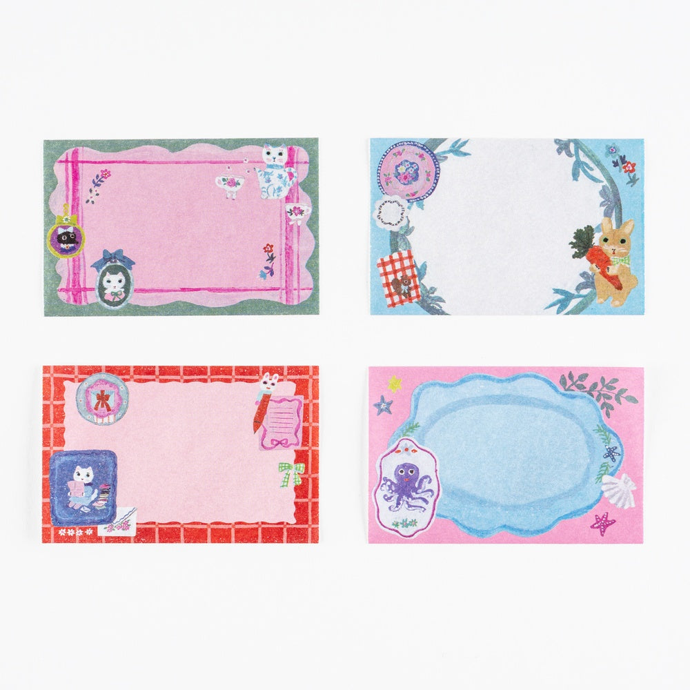Hobonichi Yumi Kitagishi: Sticky Note Roll - White Cat’s Table Decorations