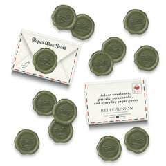 Olive Typewriter Seal Stickers