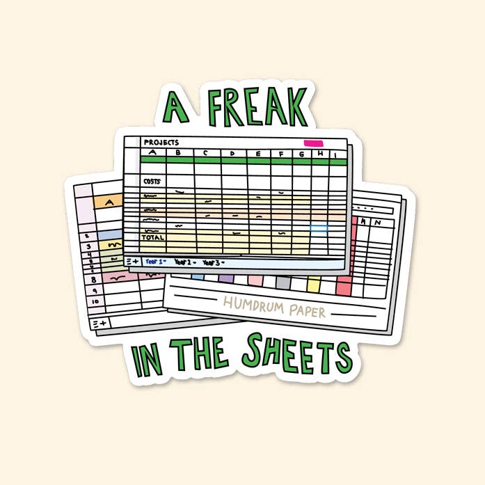 Freak in the Sheets Sticker
