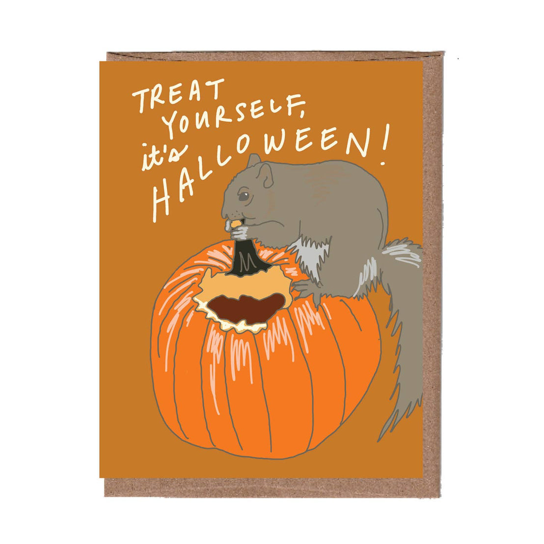 Squirrel Eating Pumpkin, La Familia Green