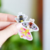 Tiny Rosy Maple Moth Sticker