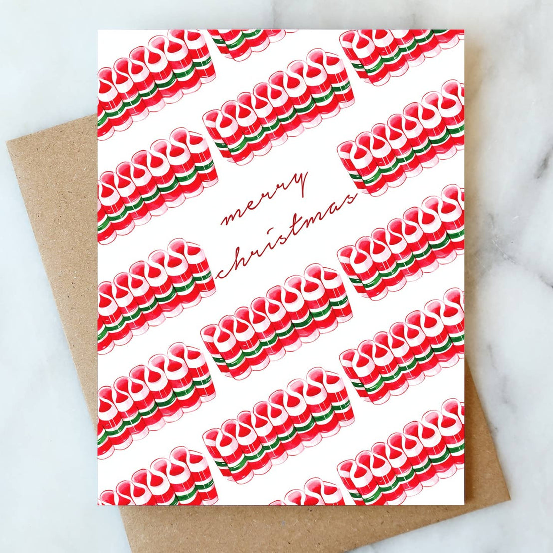 Ribbon Candy Merry Christmas, Abigail Jayne Design