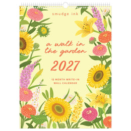 2027 Walk in the Garden Wall Calender