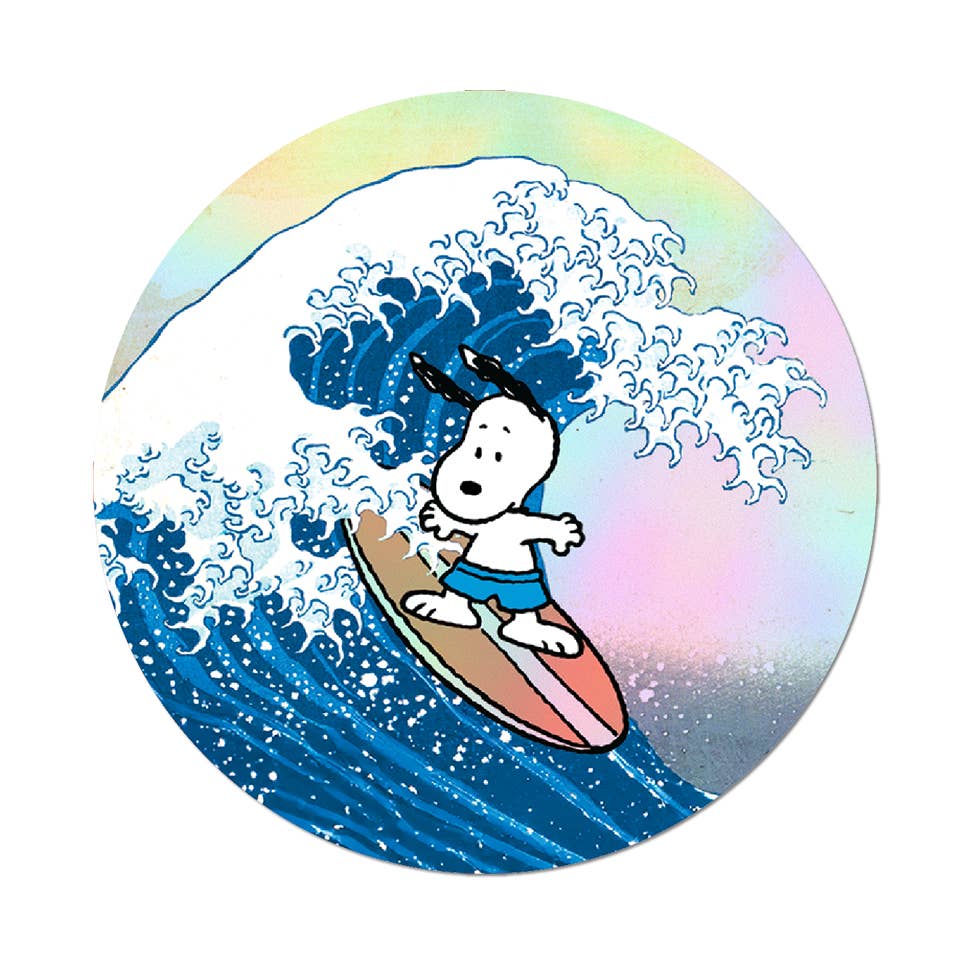 Great Wave Snoopy Sticker