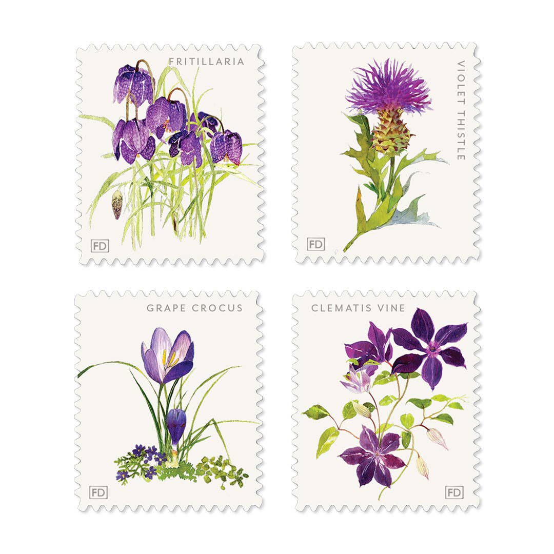 Violettes Decorative Labels