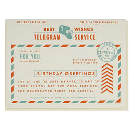Birthday Telegram, Regional Assembly of Text