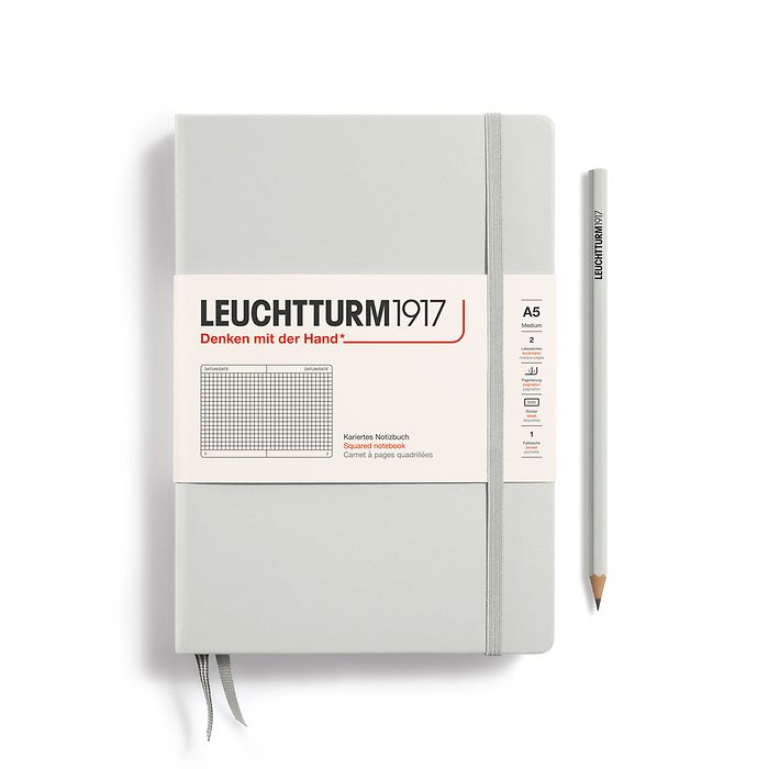 Leuchtturm1917 A5 Squared Hardcover Notebook