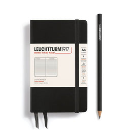 Leuchtturm1917 Black A6 Ruled Notebook
