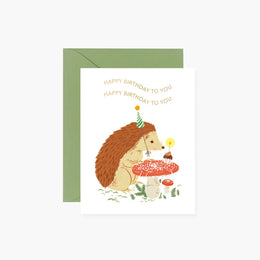 Birthday Hedgehog, Botanica Paper Co.