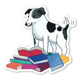 Book Dog Sticker