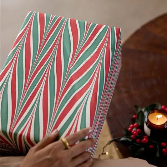 Candy Stripes Jolly Holiday Gift Wrap