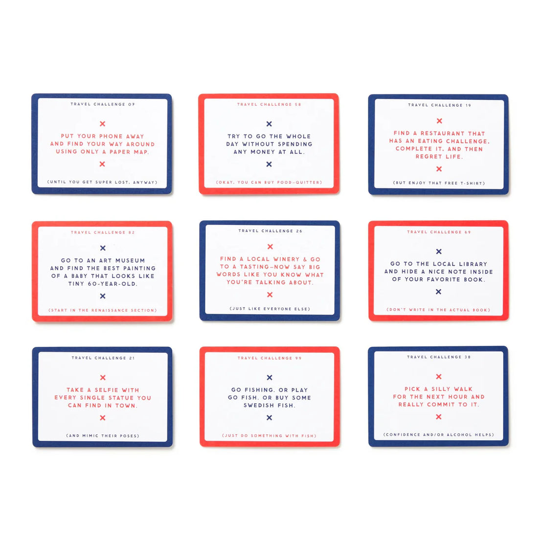 Challenge Accepted Travel Tasks Card Deck