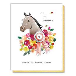 Congrats Champ Horse, Driscoll Design