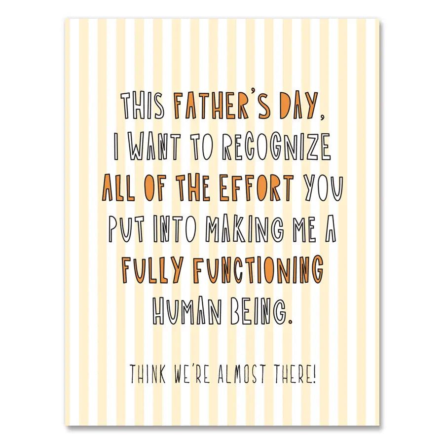 Father's Day Effort, Near Modern Disaster