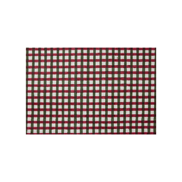 Gingham Holly Green Holiday Gift Wrap