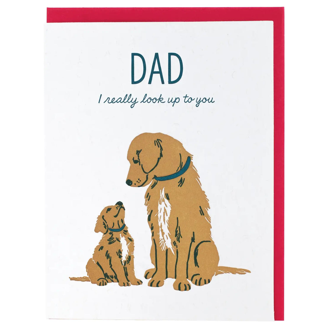 Golden Retrievers Father's Day, Smudge Ink