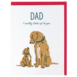 Golden Retrievers Father's Day, Smudge Ink