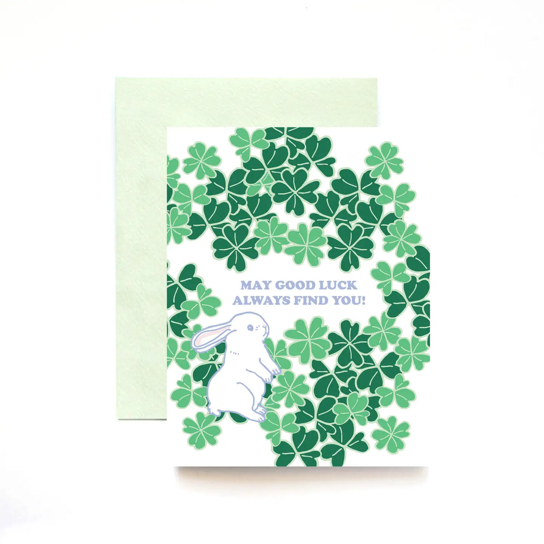 Good Luck Bunny in Clover, ilootpaperie