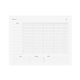 Habit Tracker Notepad, Appointed