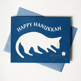 Happy Hanukkah Dreidel Cat, Bromstad