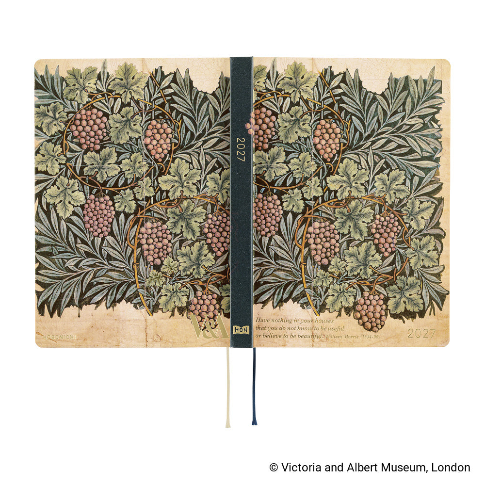 Hobonichi 2027 Techo A5 HON V&A Series: Vine