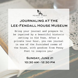 Journaling at the Lee-Fendall House Museum
