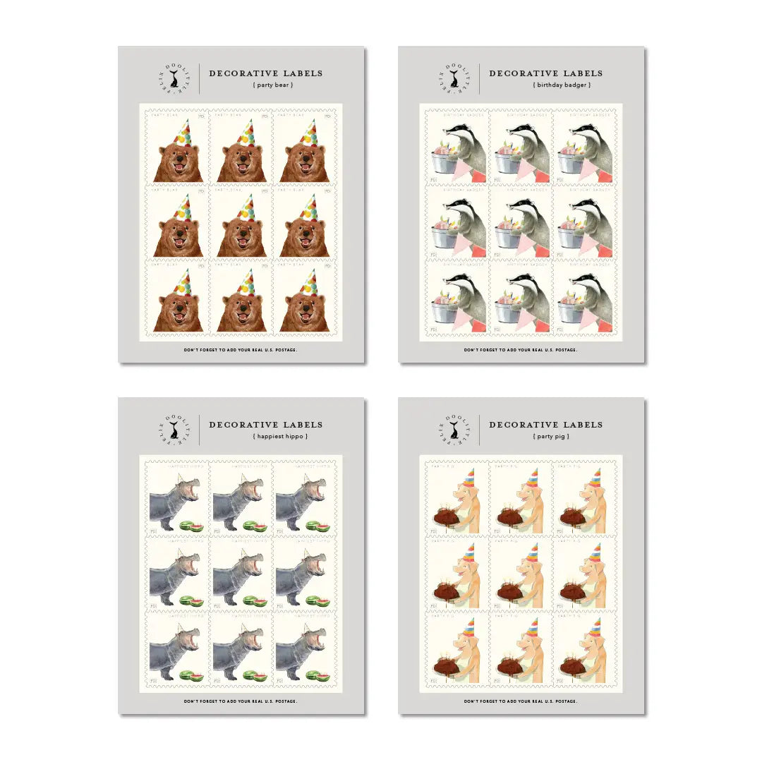 Birthday Fun Decorative Labels