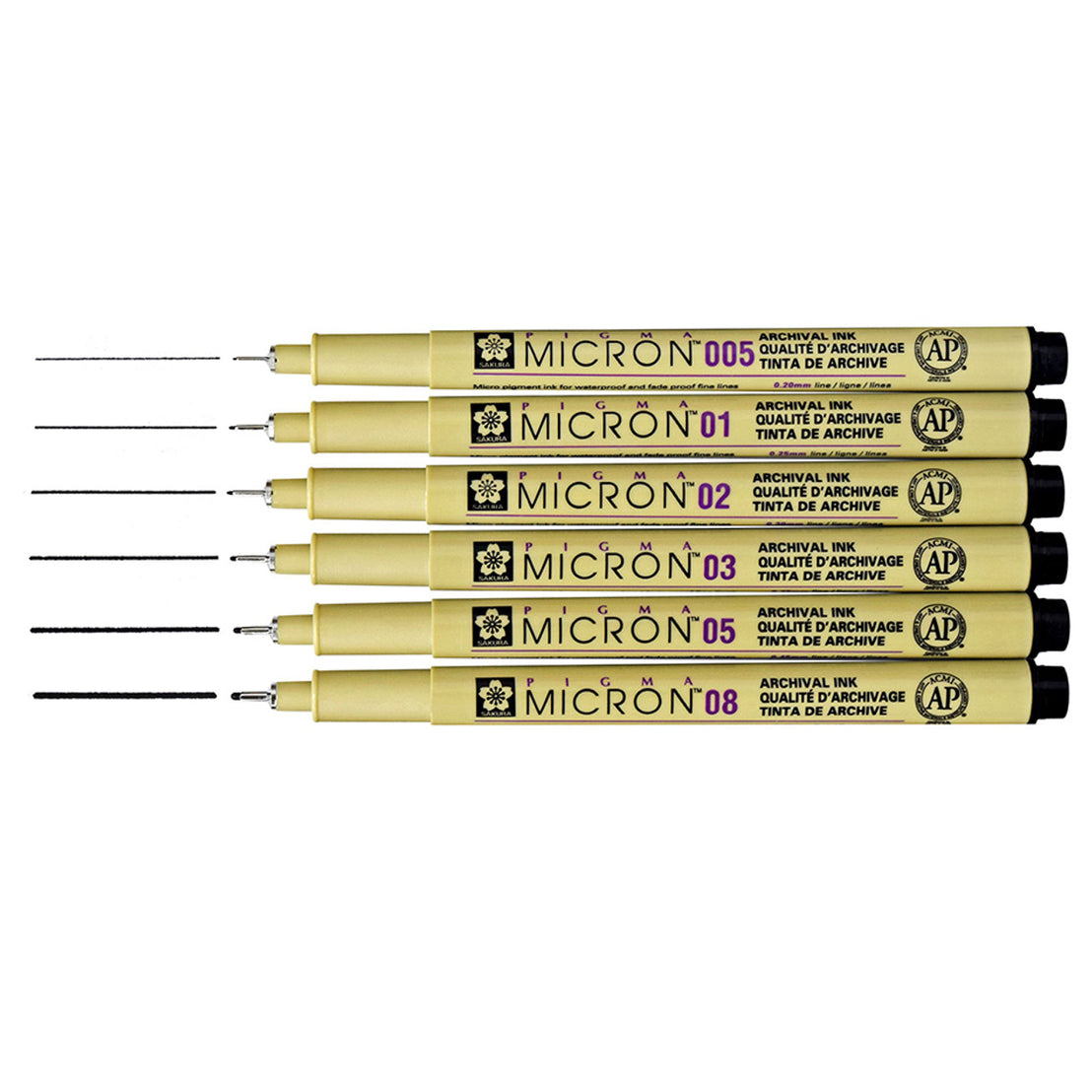 Sakura Micron Black Pen Set