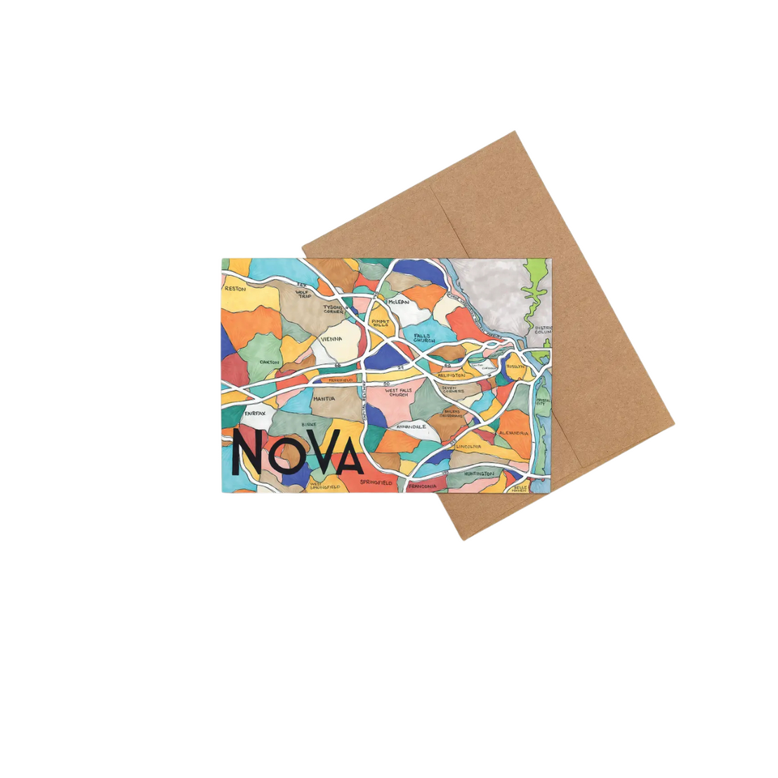 Local Neighborhood Maps Greeting Cards