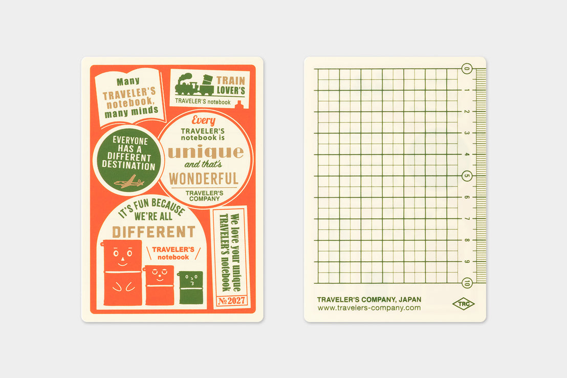 2027 Passport Plastic Sheet, Traveler's Company