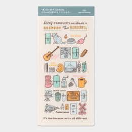2027 Regular Clear Folder, Traveler's Company