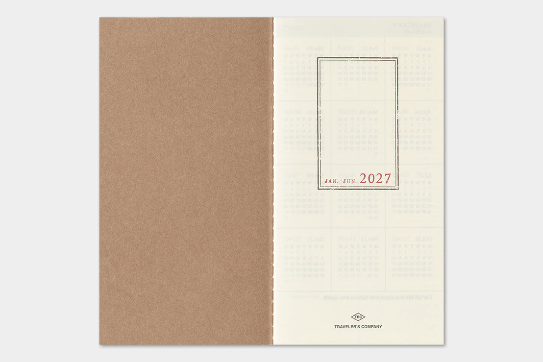 2027 Regular Weekly + Memo Refill, Traveler's Company