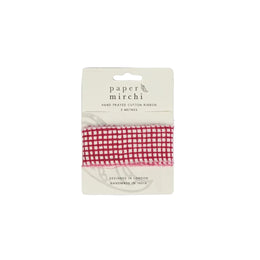 Mini Red Gingham Ribbon