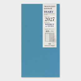 2027 Regular Weekly + Memo Refill, Traveler's Company