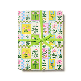 Retro Flower Gift Wrap