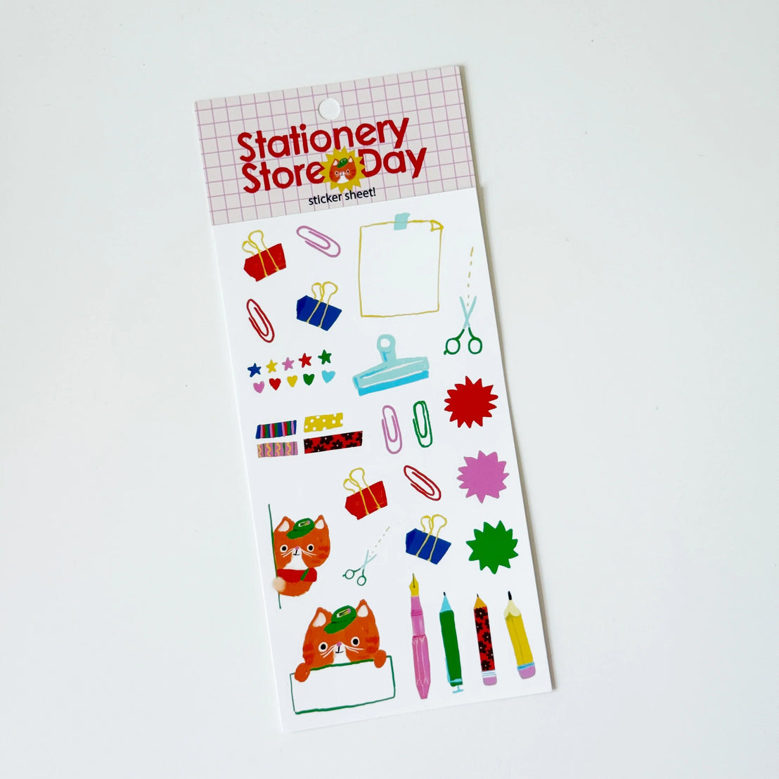 SSD 2026 Cat Cashier Sticker Sheet