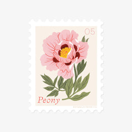 Peony, May Flower Sticker